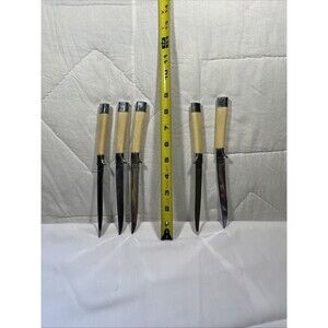 CARVEL HALL Vintage Set of 5 Steak Knives  By Briddell Cutlery